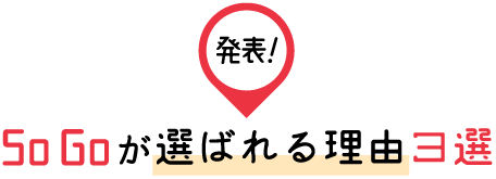 トヨソーが選ばれる理由３選